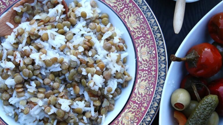 Lentil and Rice Pilaf Recipe – Armenian Cuisine – Heghineh C…
