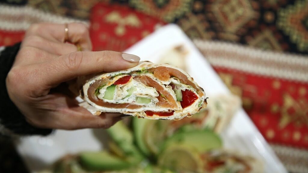 Lavash Salmon Wraps Recipe – Heghineh Cooking Show