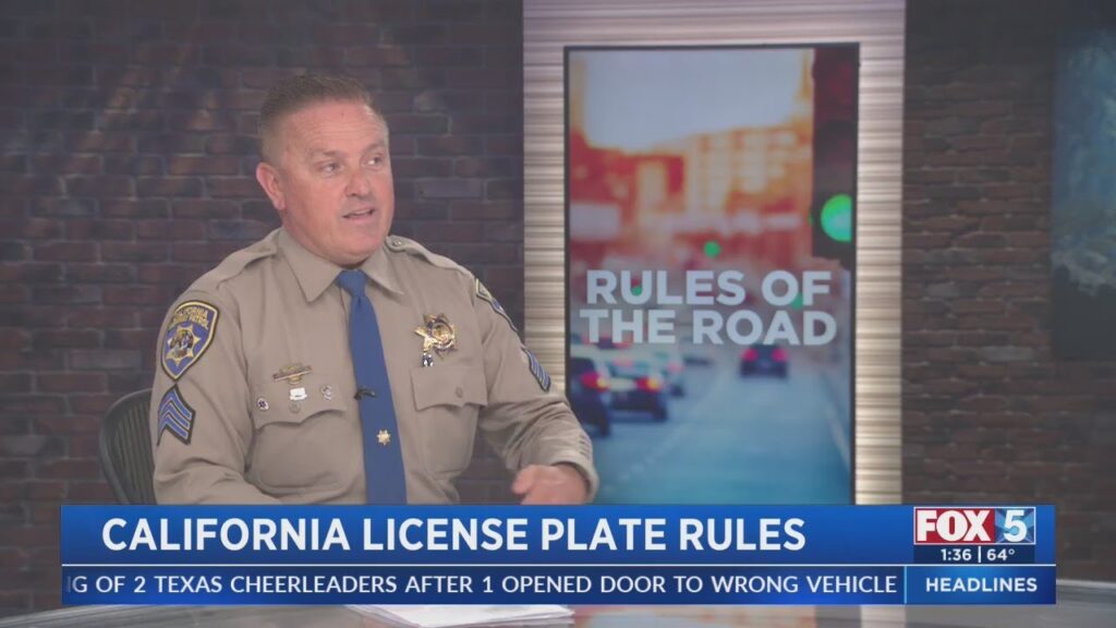 Rules of the Road: California License Plate Rules