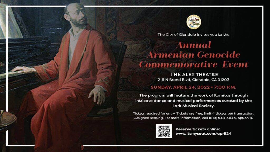 Annual Armenian Genocide Commemorative Event 2022 Promo