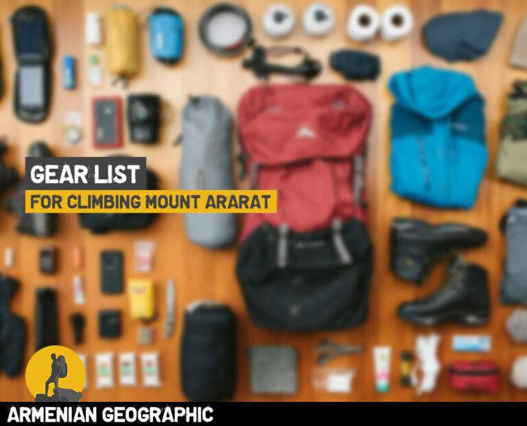 5000+ Hiking Gear List for climbing Ararat