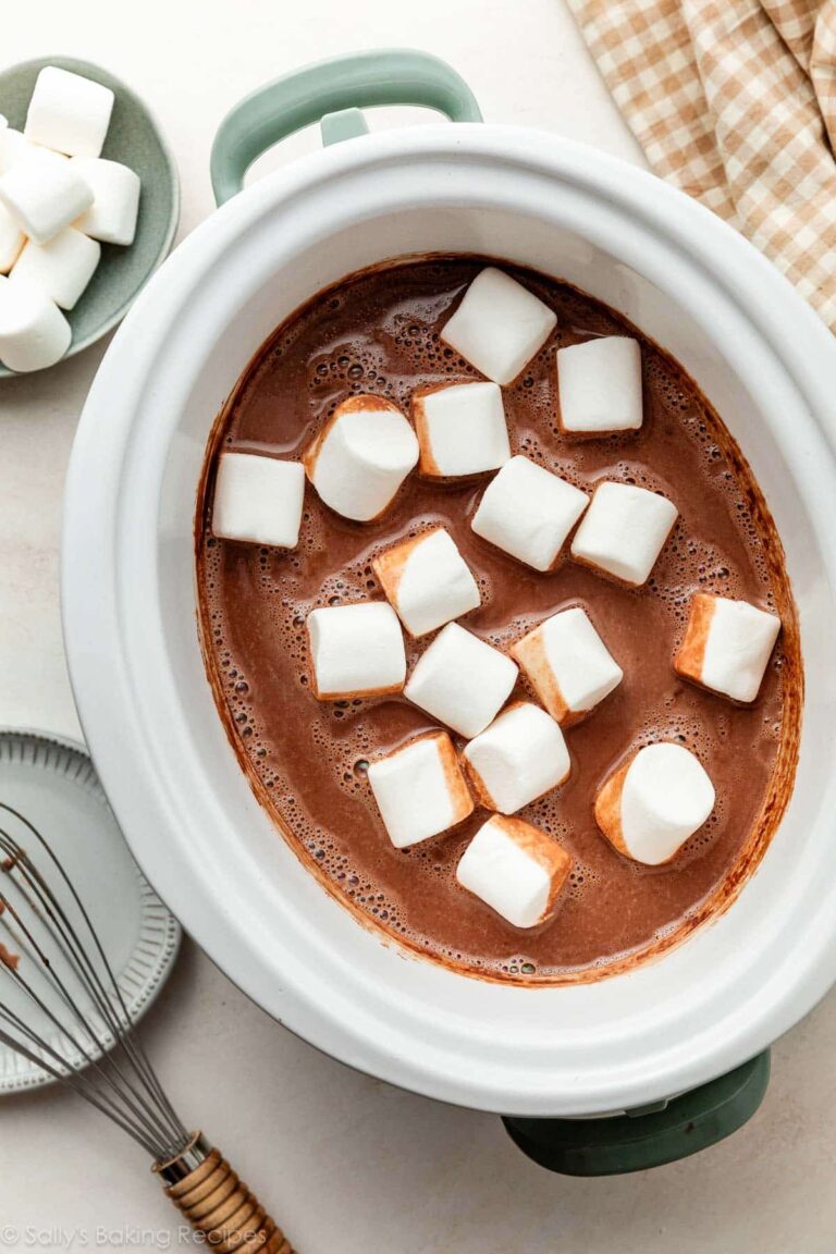 Homemade Slow Cooker Hot Chocolate