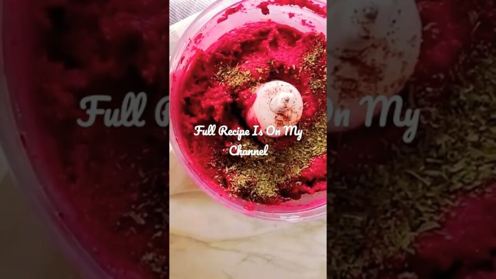 Fast & Easy Healthy Amazing Beet Root Hummus – By Ani