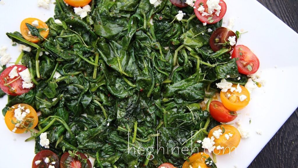 Warm Spinach Salad Recipe – Armenian Cuisine – Heghineh Cook…