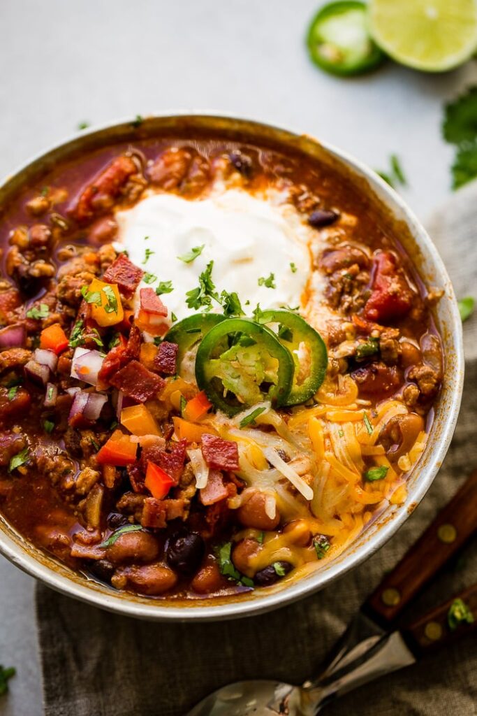 Award Winning Healthy Turkey Instant Pot Chili