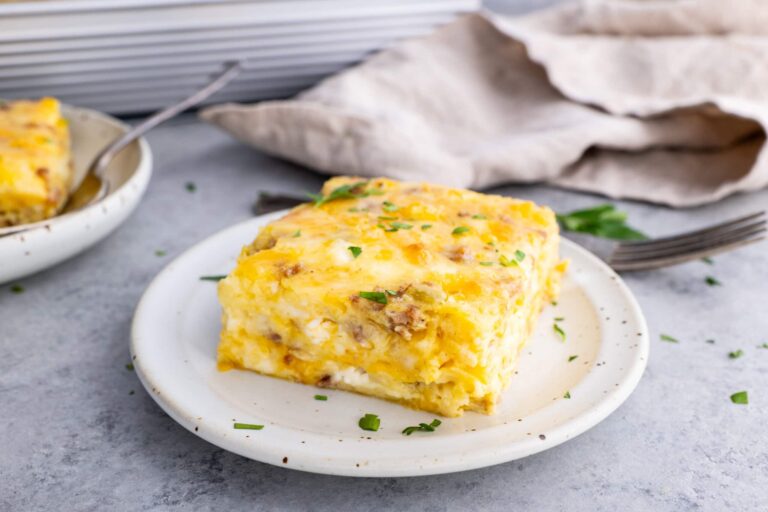 The Most Delicious Sausage Monterey Jack Soufflé