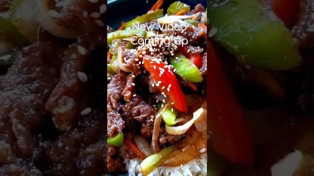 Yummy MONGOLIAN SESAME BEEF STIR FRY – By Ani