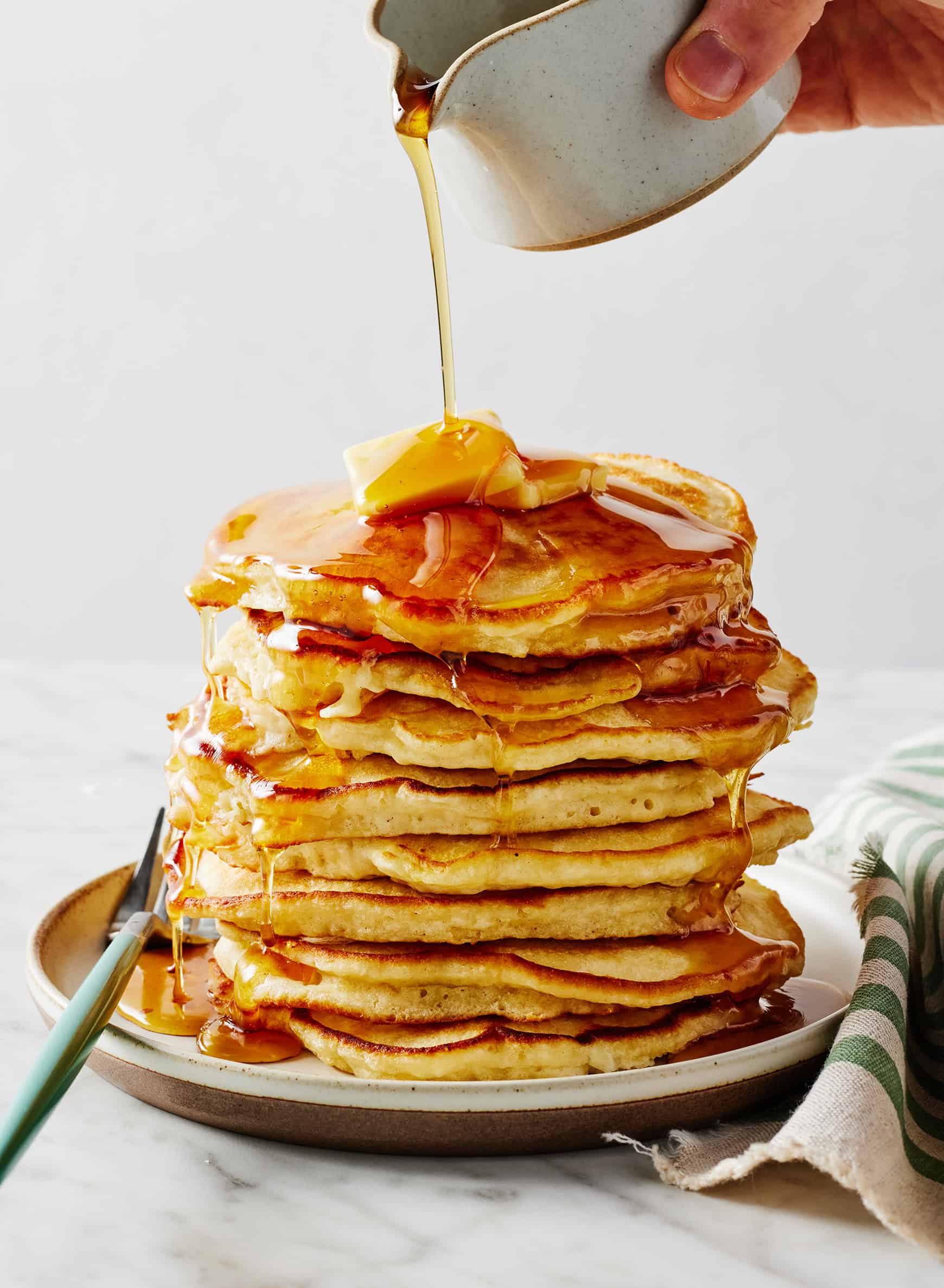 Fluffy homemade pancakes