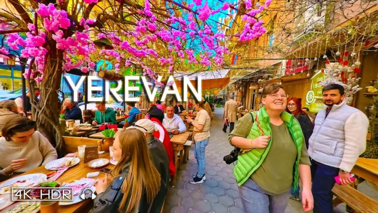 Spring Whispers: A Magical Evening Walk in Yerevan 🌸🌇, Armenia 🇦🇲, April 10, 2025 I 4K HDR 60fps