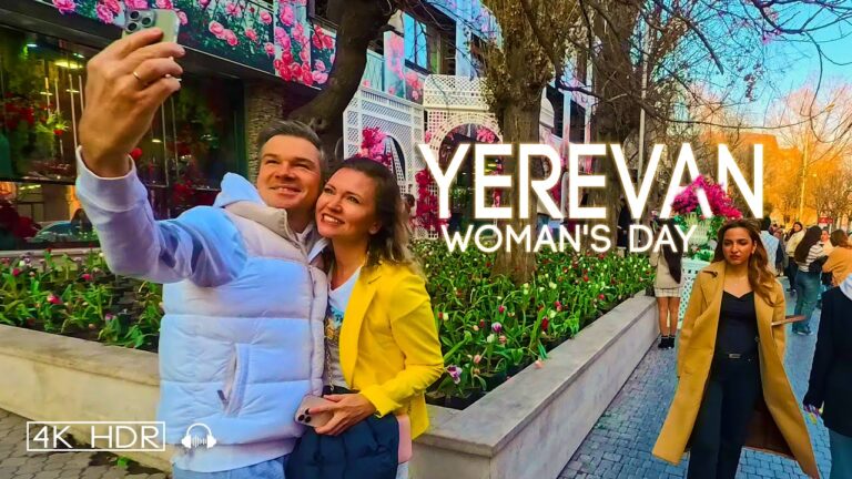 Yerevan on Women’s Day: A Scenic Walk Through the Heart of the City. March 8, 2025 | 4K HDR 60fps