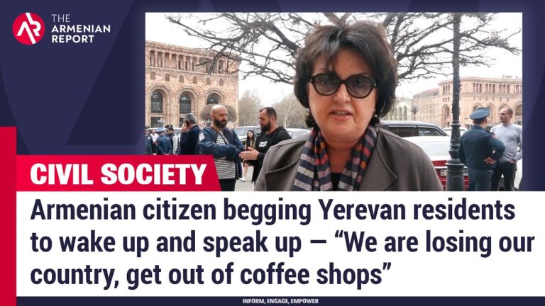 Armenian citizen to Yerevan residents: “We are losing our country, get out of coffee shops”