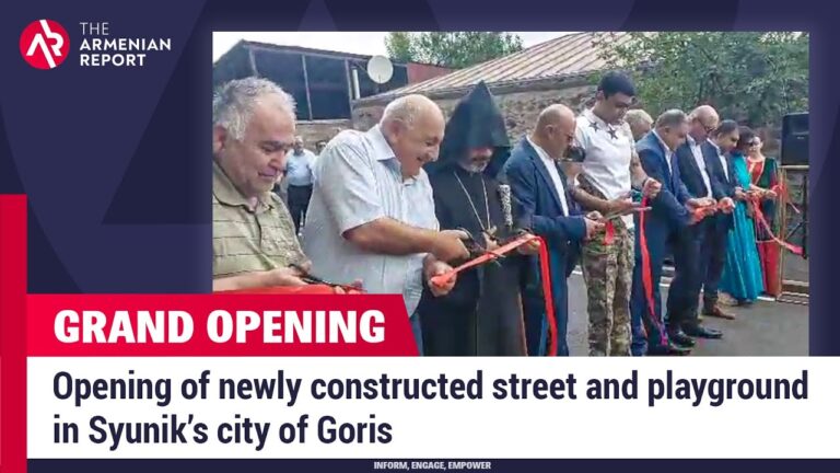 Opening of newly constructed street and playground in Syunik’s city of Goris Opening of newly constructed street and playground in Syunik’s city of Goris