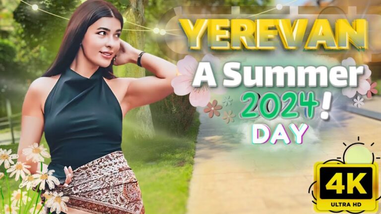 Walking Tour in Yerevan, Armenia 🇦🇲 – A Summer Day – September 2024 – 4K 60FPS