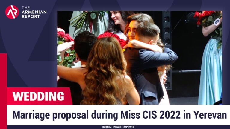 Marriage proposal during Miss CIS 2022 in Yerevan
