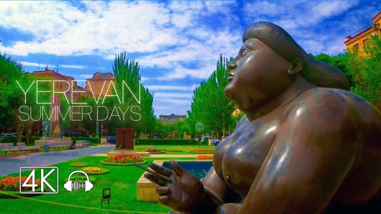 YEREVAN in Summer Days, Walking Tour , July 19, 2022, 4K 60fps
