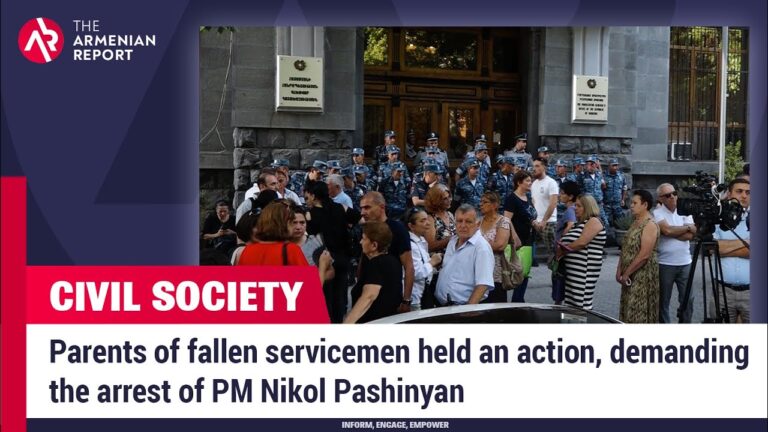 Parents of fallen servicemen held an action, demanding the arrest of PM Nikol Pashinyan