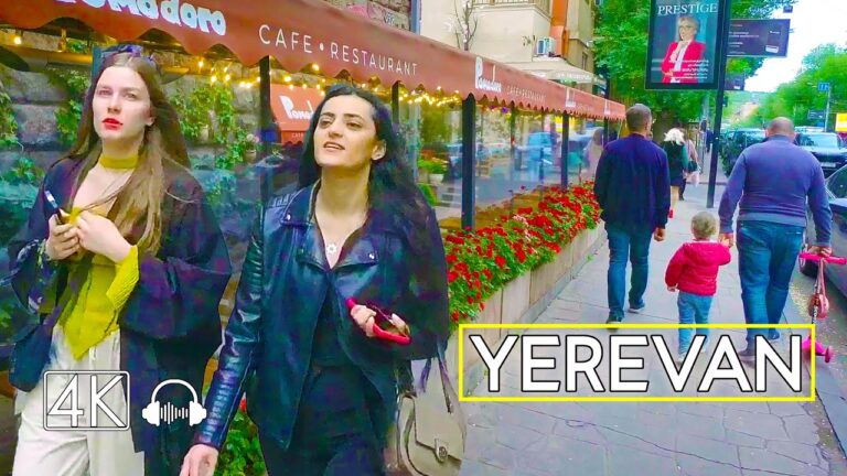 Walking Tour in Yerevan, Armenia, May 14, 2023, 4K 60fps