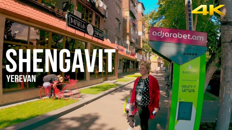 Walking tour, Shengavit district, Yerevan, Armenia, 2021. 4K 60fps