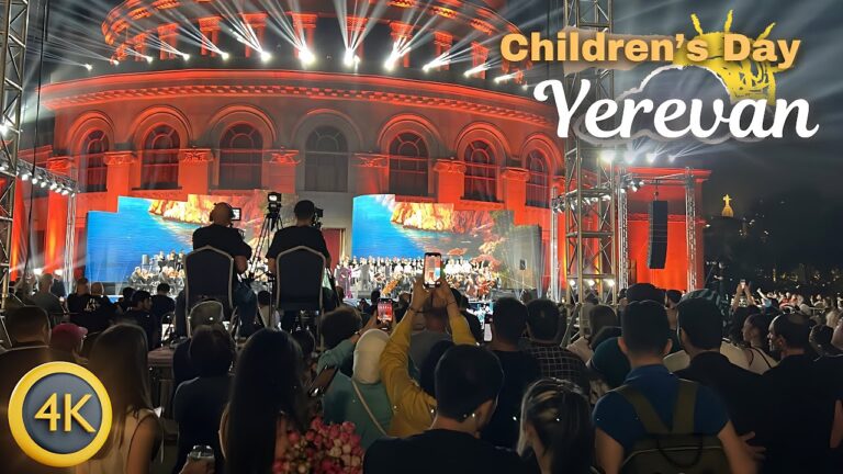 [4K] Yerevan Celebrates Children’s Day! | Walking Tour Through the City Crowds, Balloons and Music