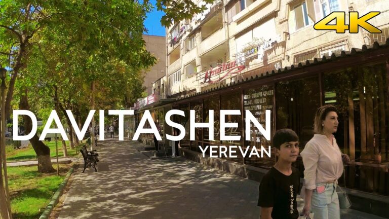 Walking tour, Davitashen, Yerevan, Armenia. 4K 60 fps #Yerevan#Armenia#WalkingTour