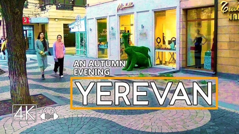 YEREVAN Walking Tour, An Autumn Evening, November 09, 2022, 4K 60fps
