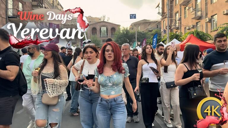 This Is What Wine Culture Feels Like in Yerevan | Too Many People to Move, INSANE Crowds!