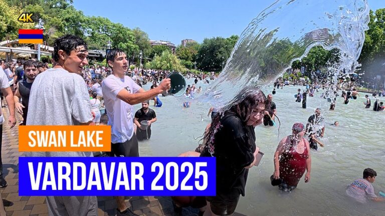 Vardavar 2025 at Swan Lake | Yerevan’s Water Festival in Full Swing