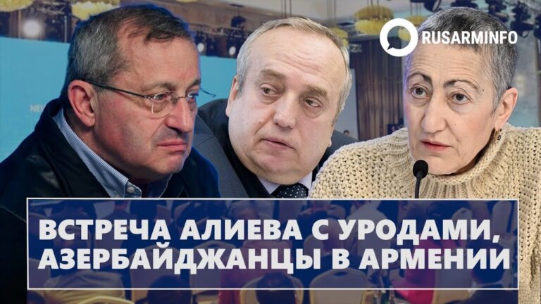 Встреча Алиева с уродами, азербайджанцы в Армении