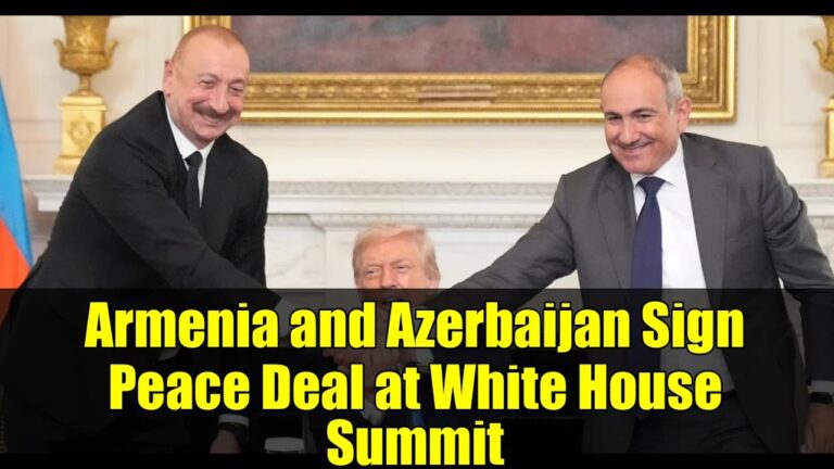 Armenia and Azerbaijan Sign Peace Deal at White House Summit Armenia and Azerbaijan Sign Peace Deal at White House Summit