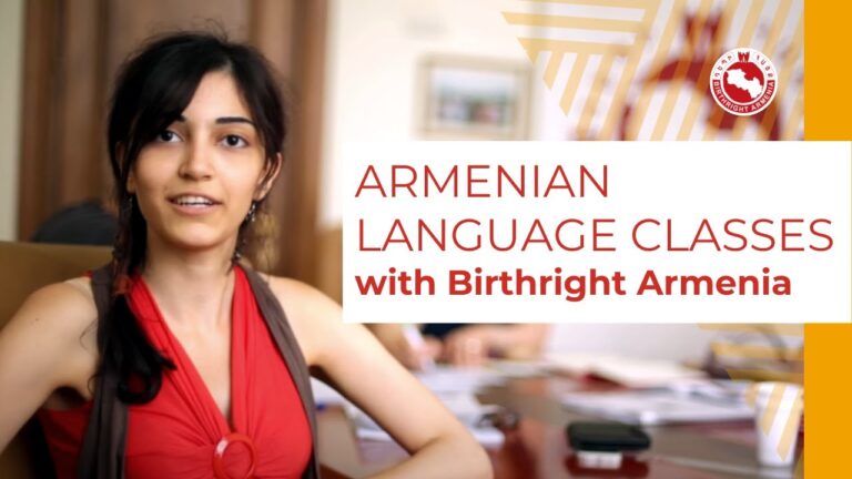 Armenian Language Classes | Birthright Armenia