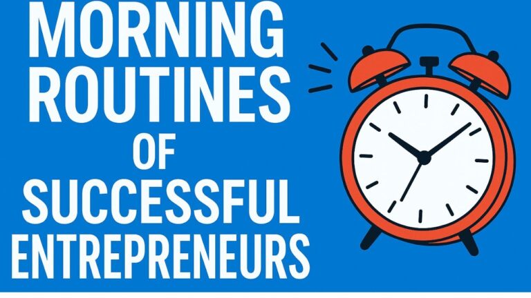 Morning Routines of Successful Entrepreneurs #skillearny