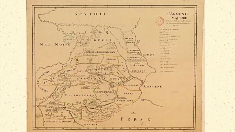 Карта 1788 года 16 областей Великой Армении, 10 Область – Арцах #armenia #arcakh #history