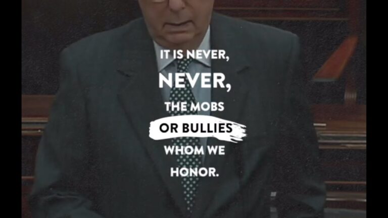 It’s never the mobs or bullies that we honor.