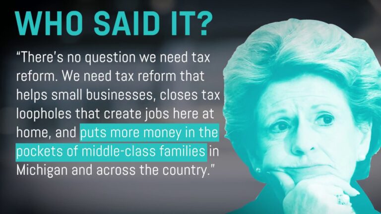Who Said it: Sen. Debbie Stabenow