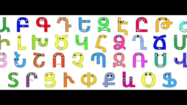 Armenian Apprendre L’Alphabet
