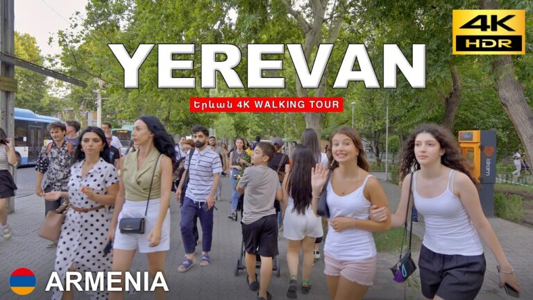 Yerevan – 4K Walking Tour | Strolling the Old Town at Dusk | Armenia 🇦🇲 Jul 2025 [4K HDR]