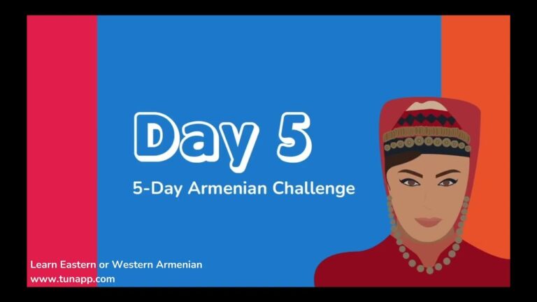 🇦🇲 📖 Day 5 Armenian Challenge – Free Lesson from Tun Online Armenian School