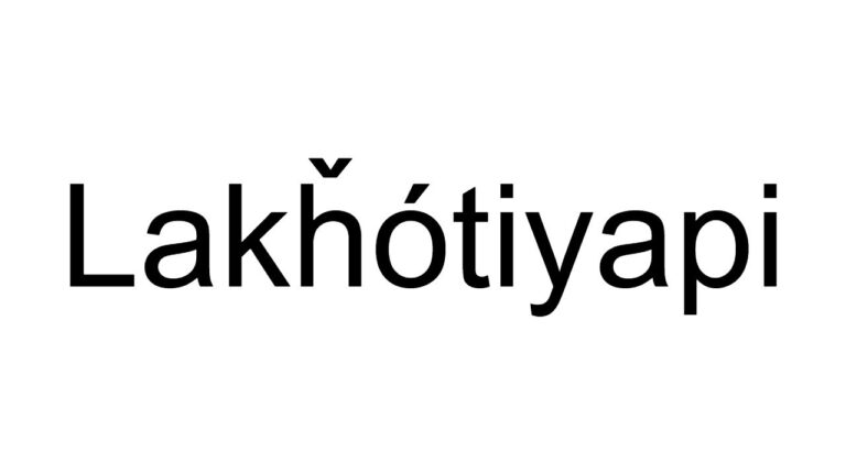 Lakota Alphabet Song