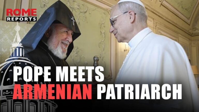 The Patriarch of ARMENIA meets with POPE LEO for the first time