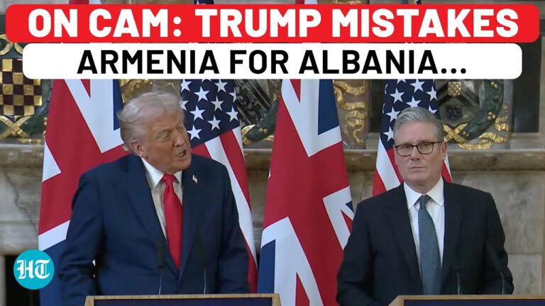 Trump Mistakes Armenia For Albania, Calls Azerbaijan ‘Aberbian’ During Press Conference With Starmer