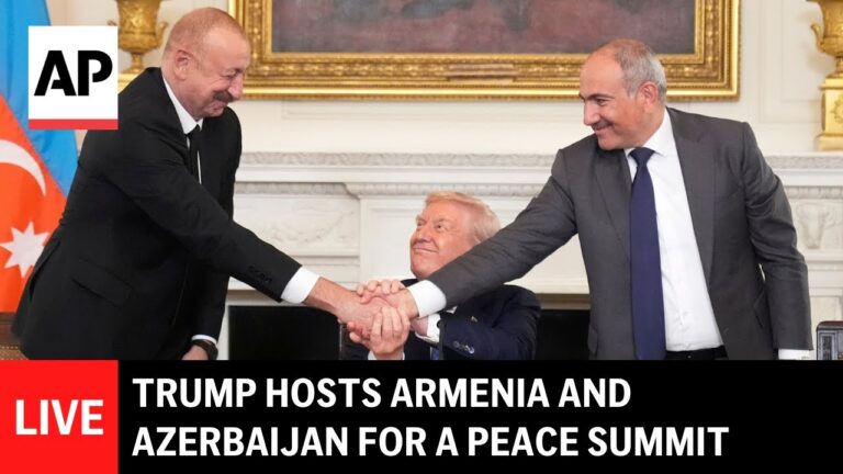 LIVE: Trump hosts Armenia and Azerbaijan for a peace summit