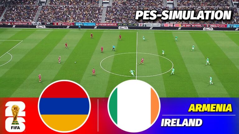 LIVE🔴| Armenia vs Ireland – FIFA World Cup 2026 Qualifiers || PES 21 Simulation