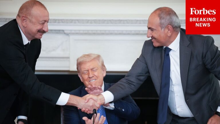 BREAKING NEWS: Trump Leads Historic Peace Deal Signing Between Armenia And Azerbaijan