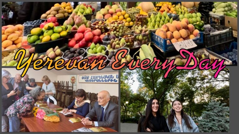 23.09.25, Tu. Մարինա Վարդանյան՝ գրքի շնորհանդես։ Շուկա։ Լահմաջո։  Մոսկովյան Լիճ, պաղպաղակ։)