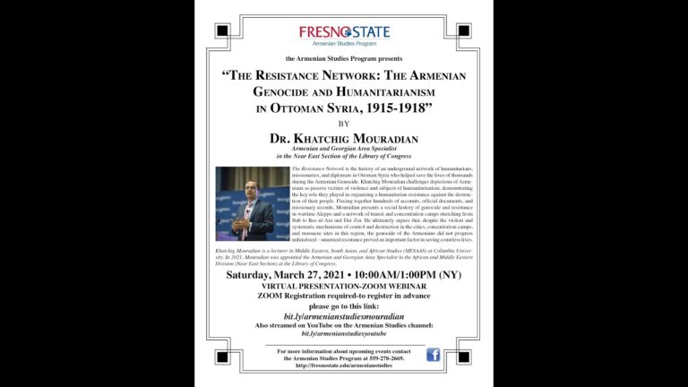 The Resistance Network: The Armenian Genocide and Humanitarianism in Ottoman Syria, 1915-1918