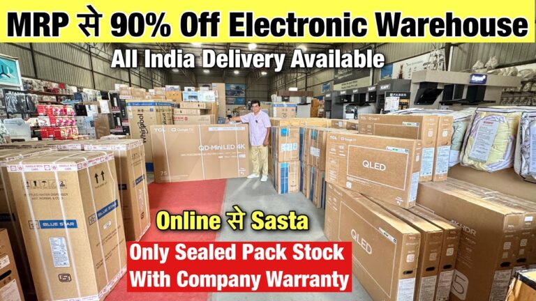MRP से 90%Off sale Online से भी सस्ता Electronic Warehouse | Led TV, Split Ac, Window AC, Fridge, WM