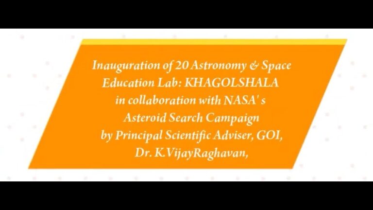 20 Khagolshala (Astro School) Inaugurated by PSA in collaboration with NASA Asteroid Search Campaign