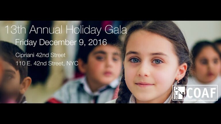 13th Annual COAF Holiday Gala – Recap Video