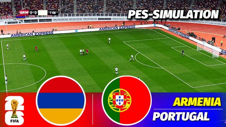LIVE🔴| Armenia vs Portugal – FIFA World Cup 2026 Qualifiers || PES 21 Simulation
