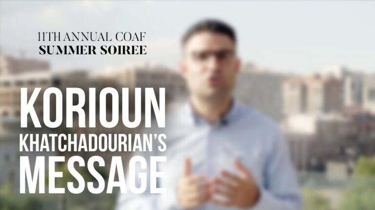 Korioun Khatchadourian about investing in the far future of Armenia’s rural communities